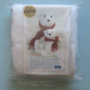 Carol's Polar Bear Family Benartex Kit Eyes Nose Vintage Sewing Pattern Uncut